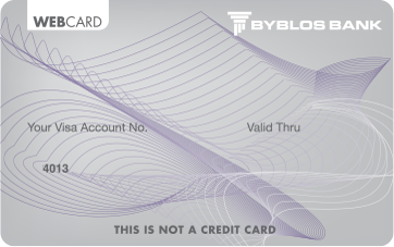 Personal | Cards | Debit | Visa Fresh Web Card | Lebanon | Byblos Bank